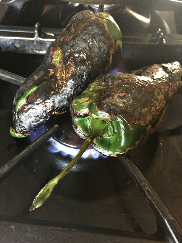 cooking pablano peppers