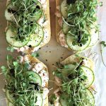 Shrimp Cucumber Salad Toasts | ReluctantEntertainer.com