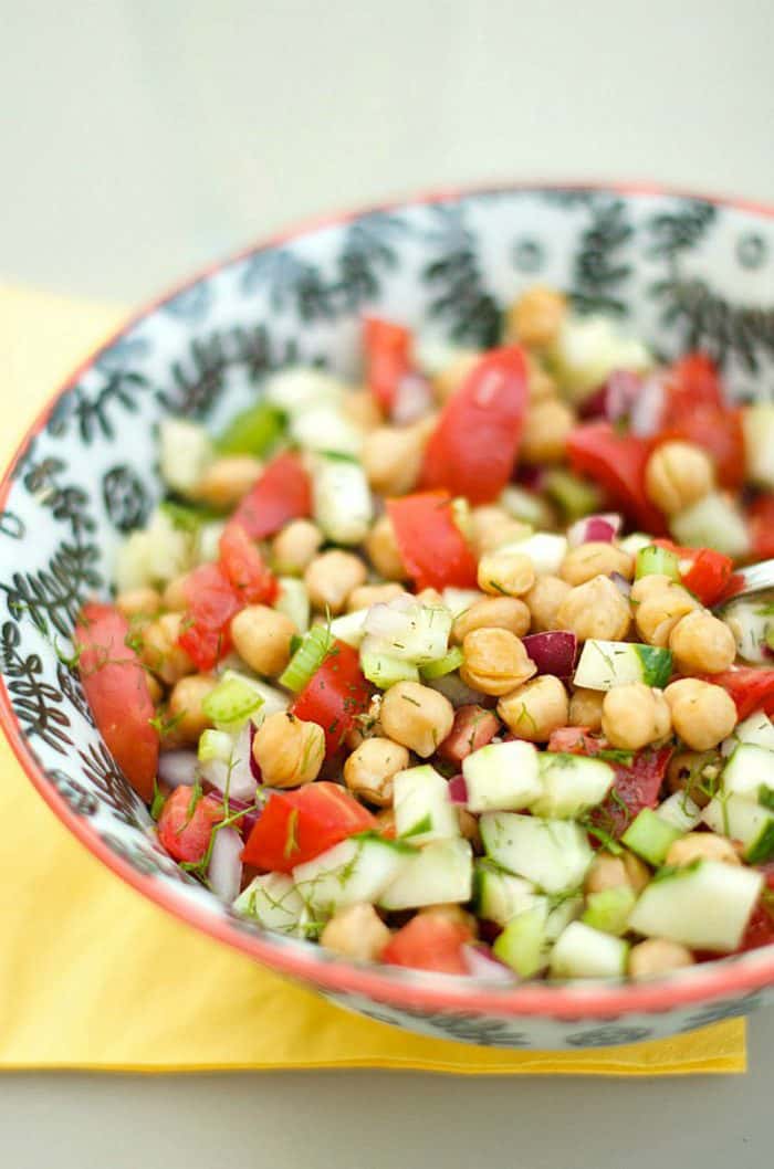 Best Cucumber and Chickpea Salad