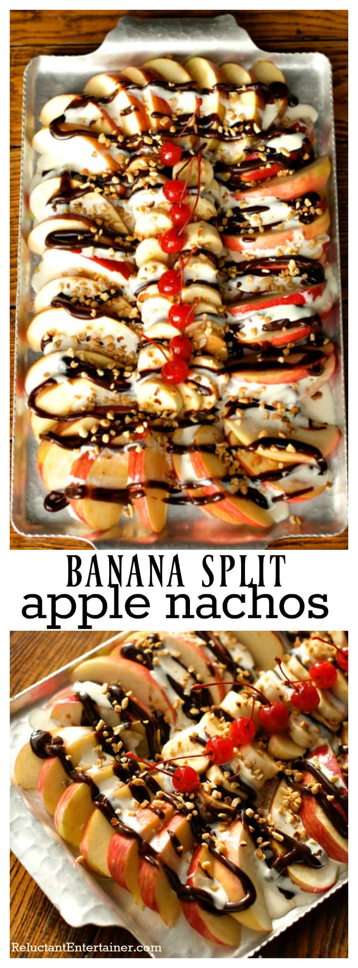 Banana Split Honeycrisp Apple Nachos