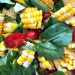 Corn Spinach Salad | ReluctantEntertainer.com