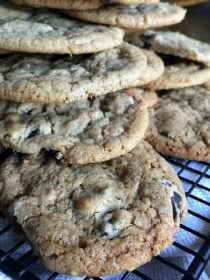 Chocolate Toffee Cookies | ReluctantEntertainer.com