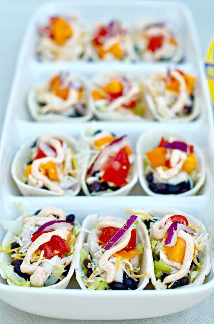 Best Mini Chicken Taco Boats and Jalapeño Greek Yogurt Dip