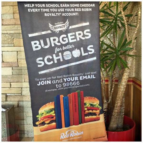 Red Robin's Burgers for Better Schools Program