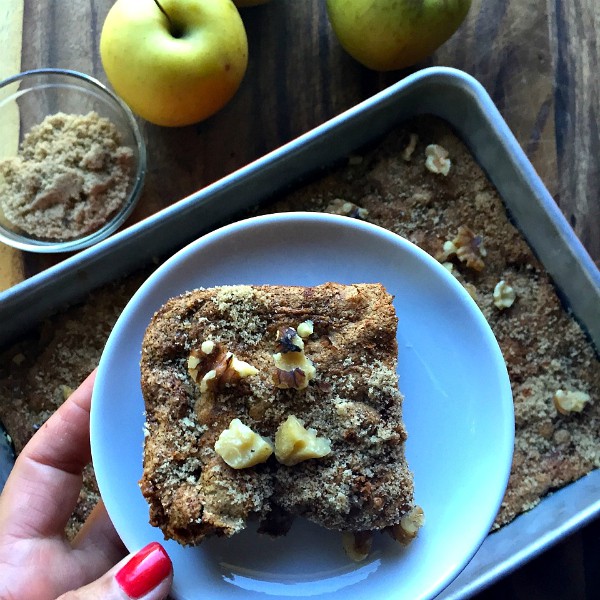 Being Grateful and Generous with Apple Walnut Cake ... opening our homes--with yummy smells, warm fires, cozy blankets, good drinks, delicious food—to share, open our hearts, and be thankful for the generosity of others. ReluctantEntertainer.com