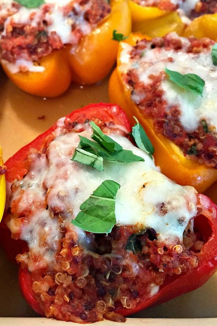 cheesy Skinnytaste Quinoa-Stuffed Peppers