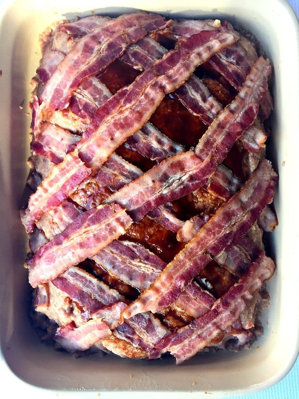 Bacon Wrapped Turkey Meat Loaf