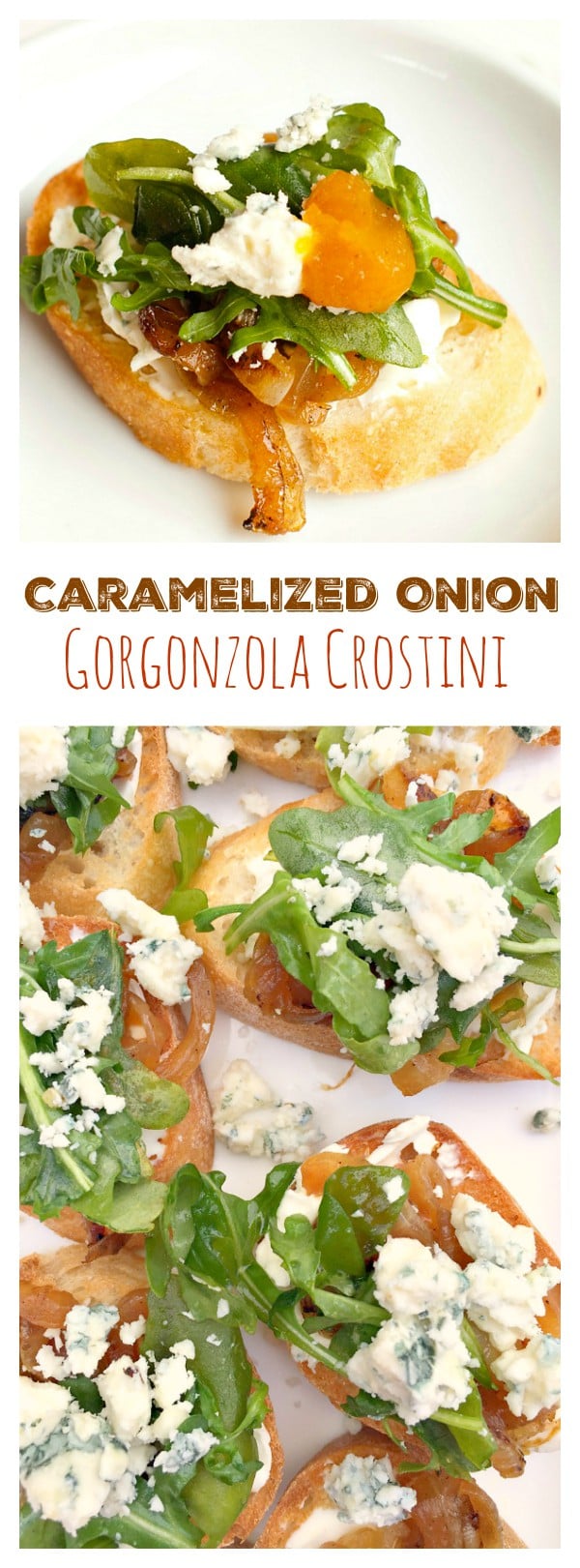 Caramelized Onion Gorgonzola Crostini