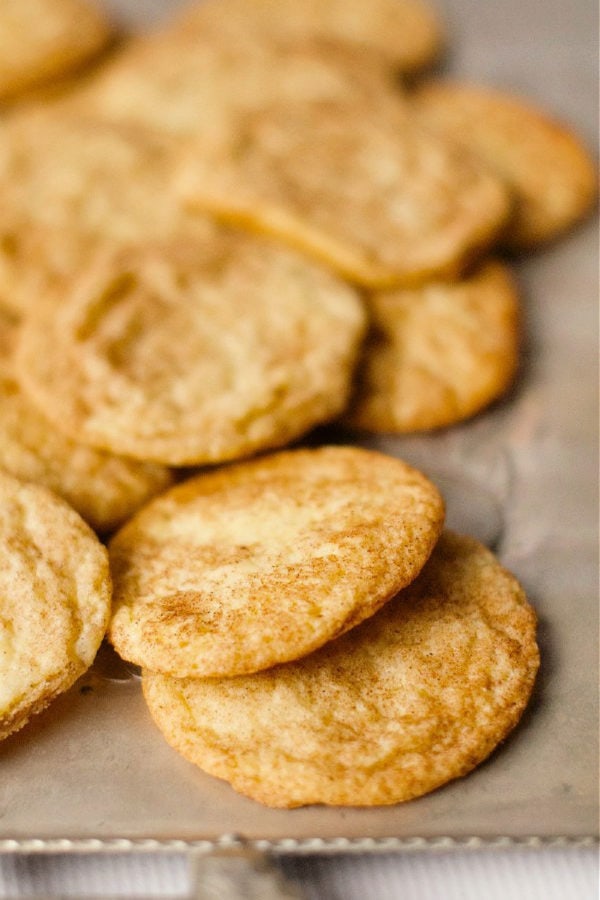 stacks of The Best Snickerdoodle Cookies Recipe