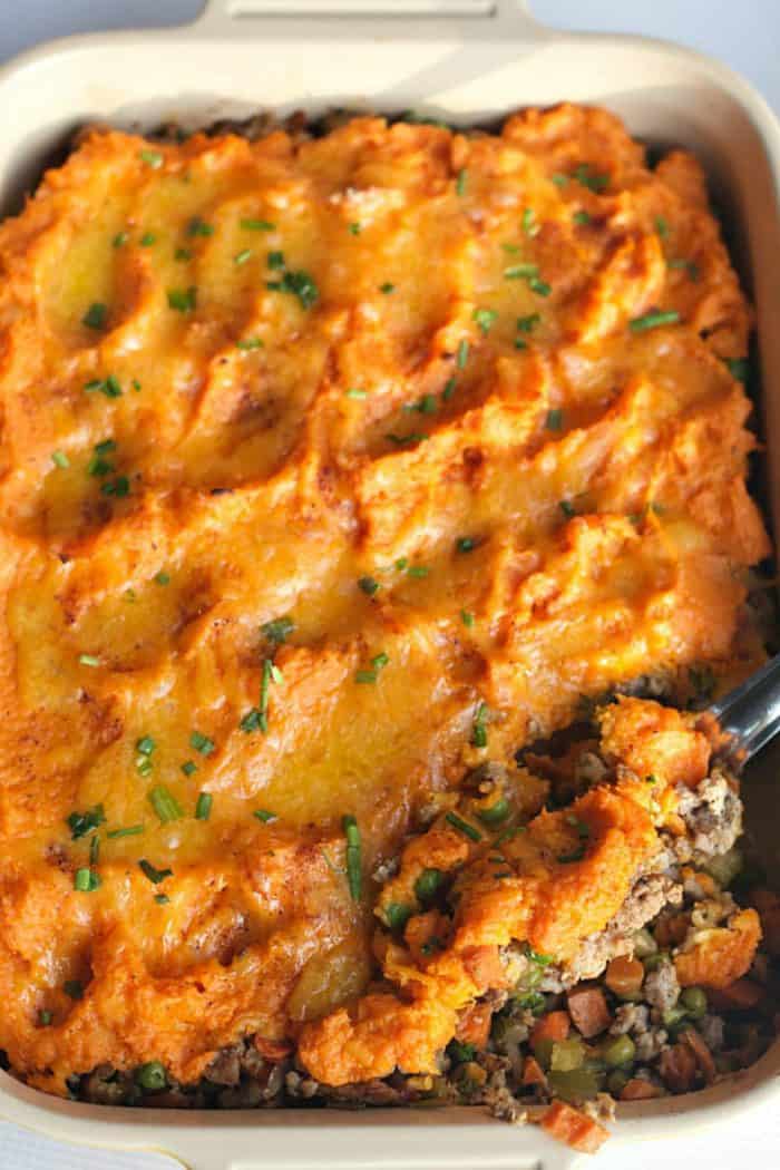 Sweet Potato Shepherd’s Pie with Cheese Recipe