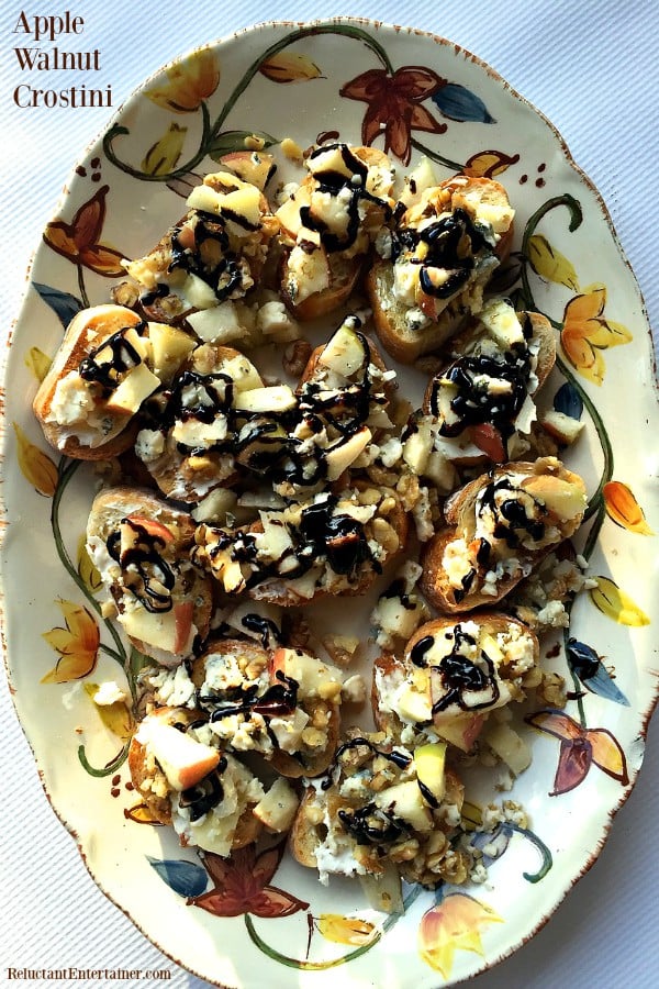 Apple Walnut Crostini