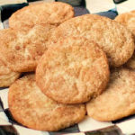 black and white plate of The Best Snickerdoodle Cookies Recipe