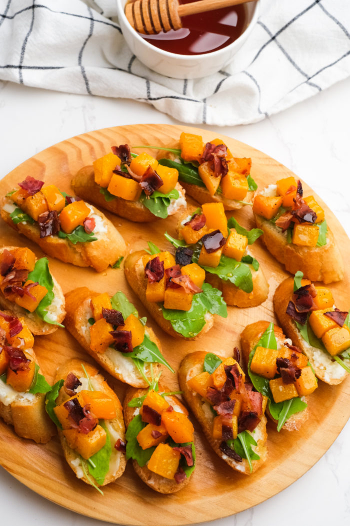 plate of Butternut Squash Appetizers