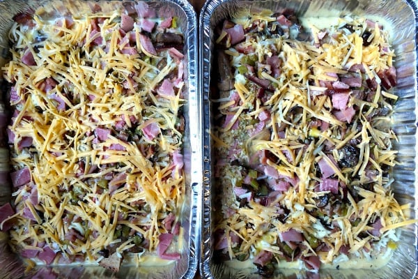 This overnight make-ahead Ham Breakfast Casserole is delicious for out-of-town holiday guests!