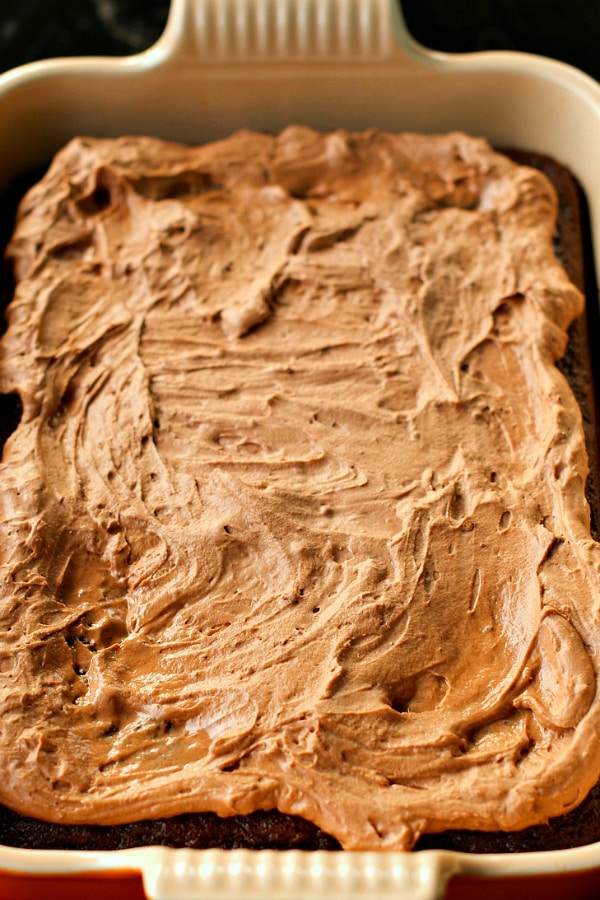 Chocolate Cake with Whipped Cream Chocolate Frosting