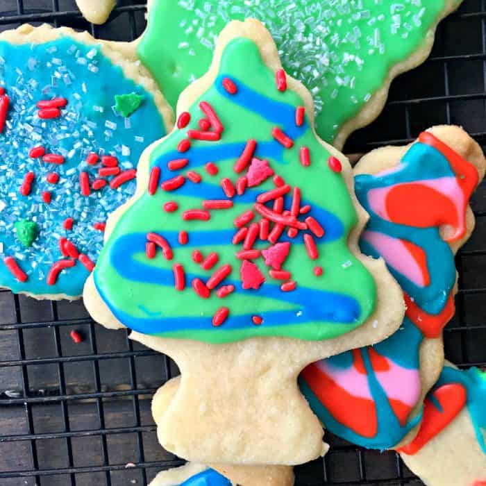 BEST Christmas Frosted Sugar Cookies