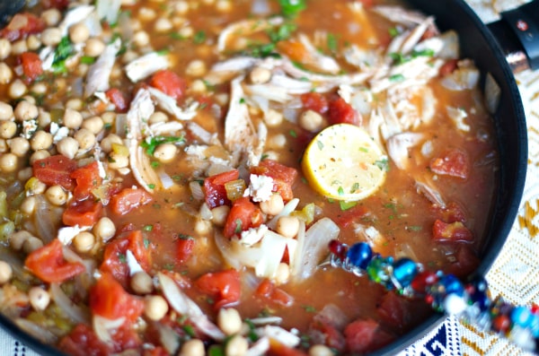 Citrus Chicken Garbanzo Chili