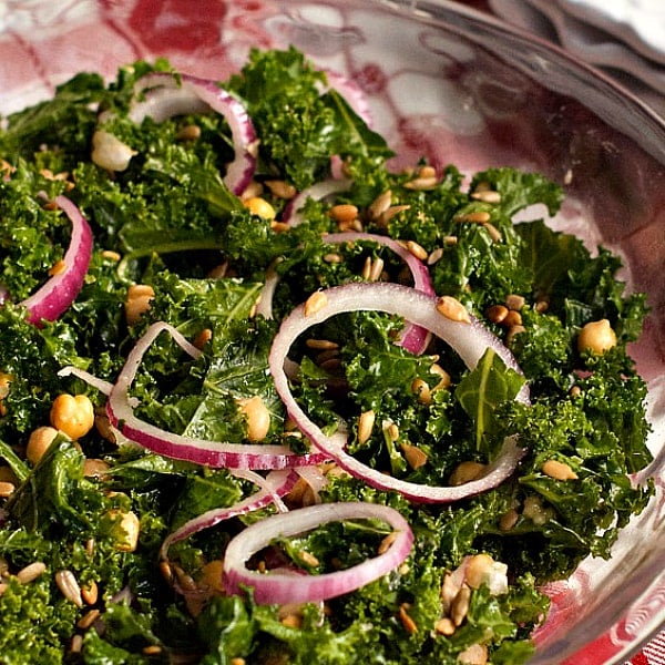 Marinated Kale Salad Reluctant Entertainer