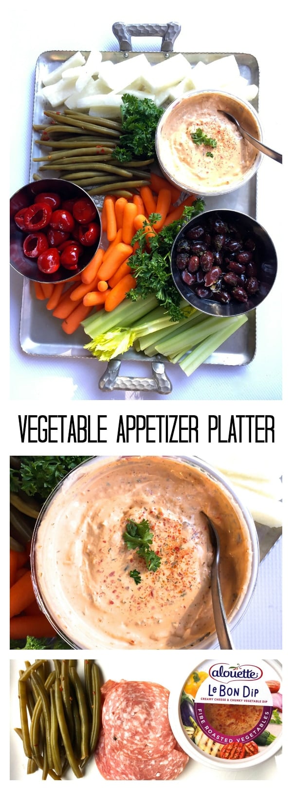 Vegetable Appetizer Platter and Dip