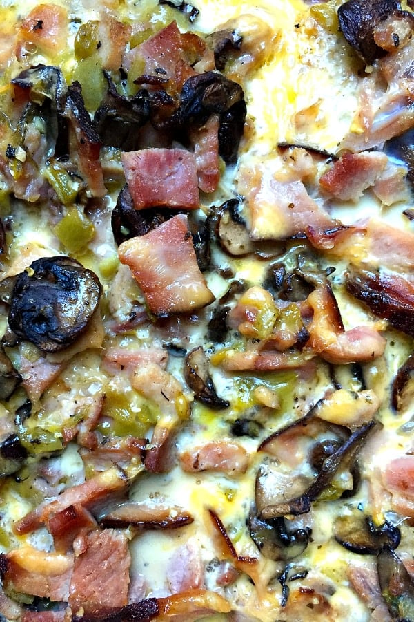 This overnight make-ahead Ham Breakfast Casserole is delicious for out-of-town holiday guests!