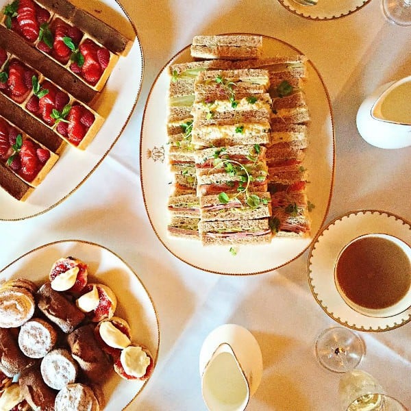 Downton Abbey Egg Salad Tea Sandwiches - tea