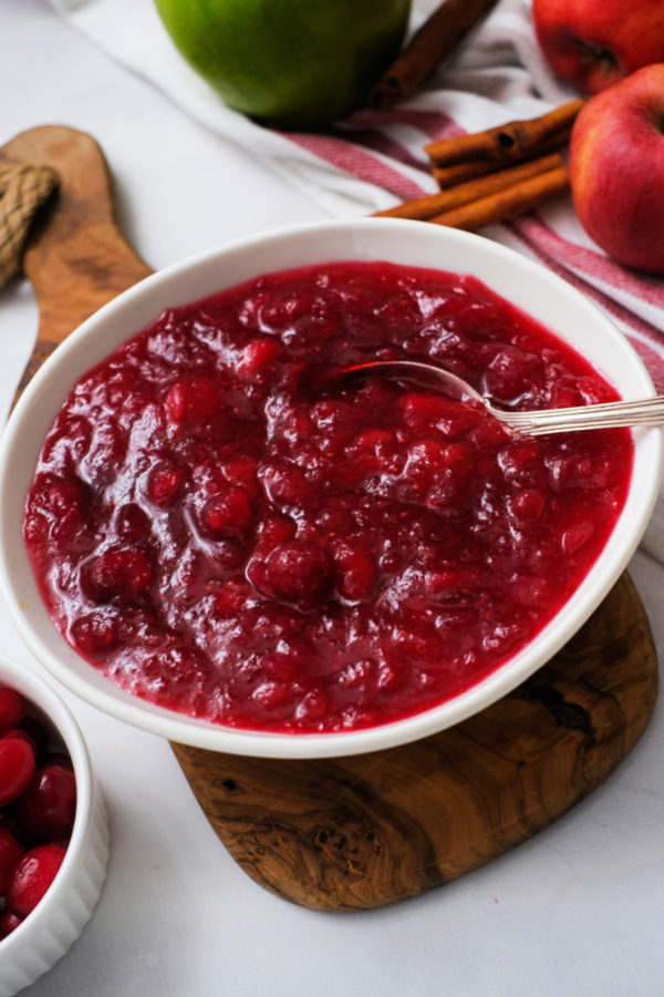 Cranberry Chutney with apples