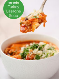 30-minute Turkey Lasagna Soup