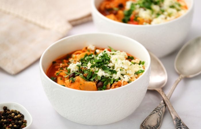 bowl of lasagna soup