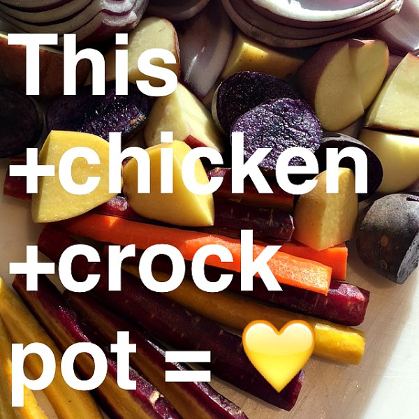 Slow Cooker Chicken Breasts with Carrots and Potatoes