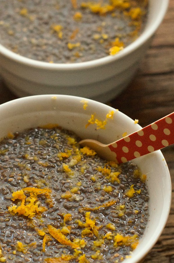 Orange Cinnamon Chia Seed Pudding