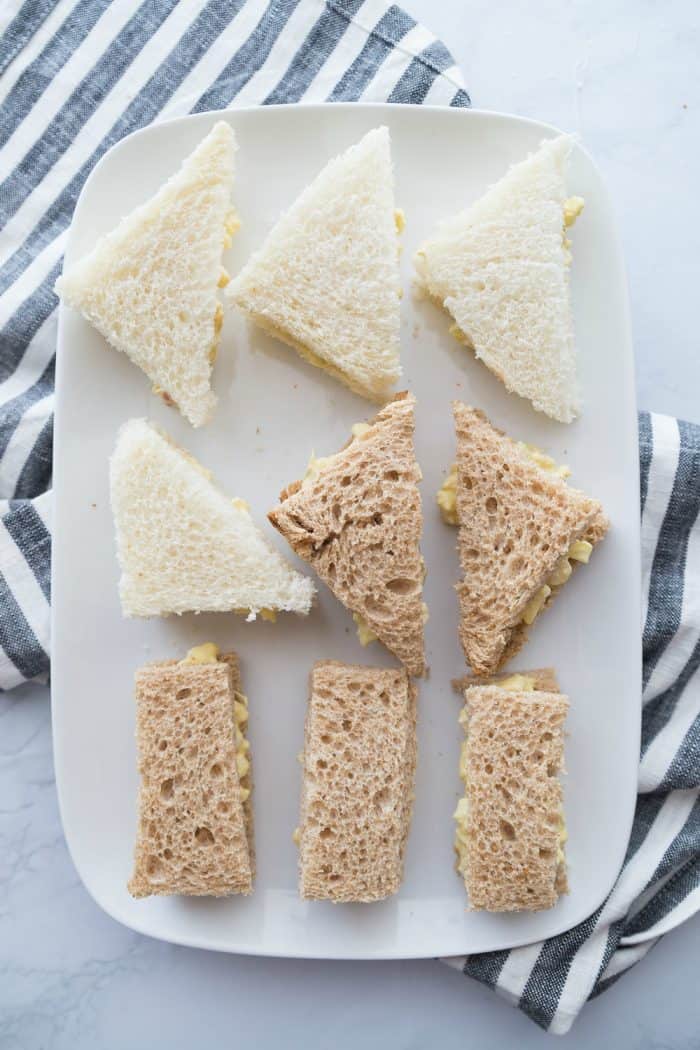 Egg Salad Tea Sandwiches