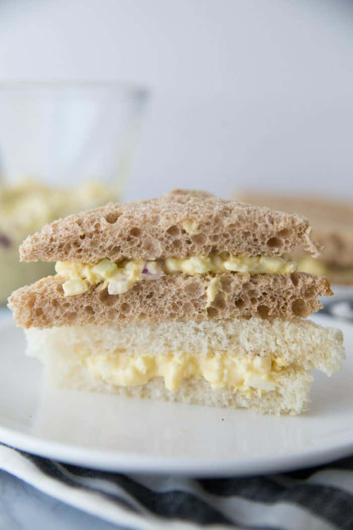 EASY Downton Abbey Egg Salad Tea Sandwiches