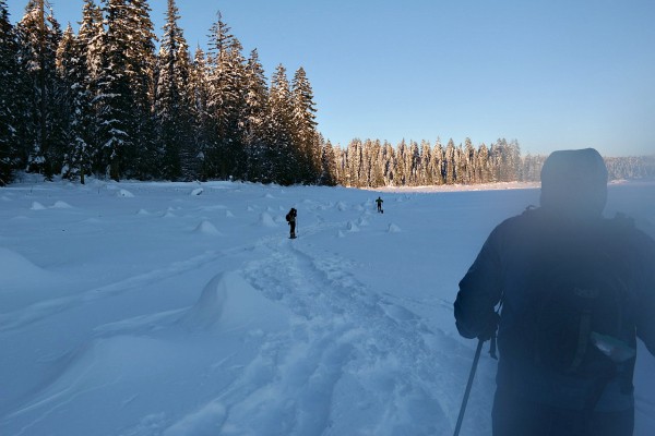 Snowshoeing at Fish Lake