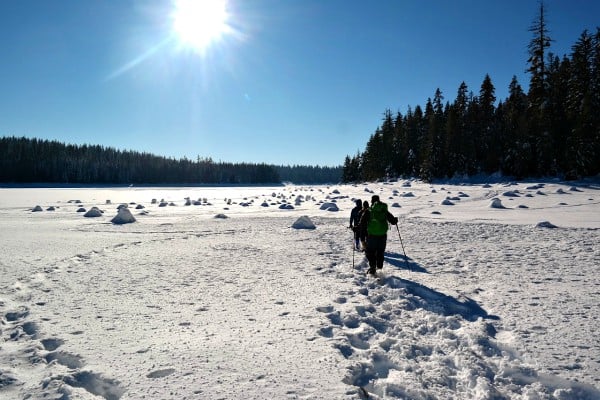 Snowshoeing at Fish Lake