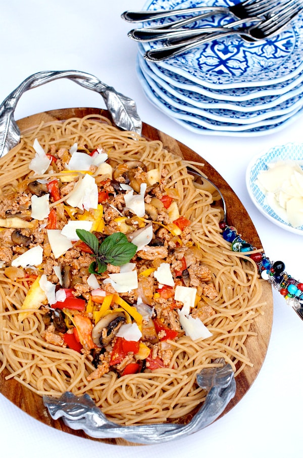 Turkey Mushroom Bolognese