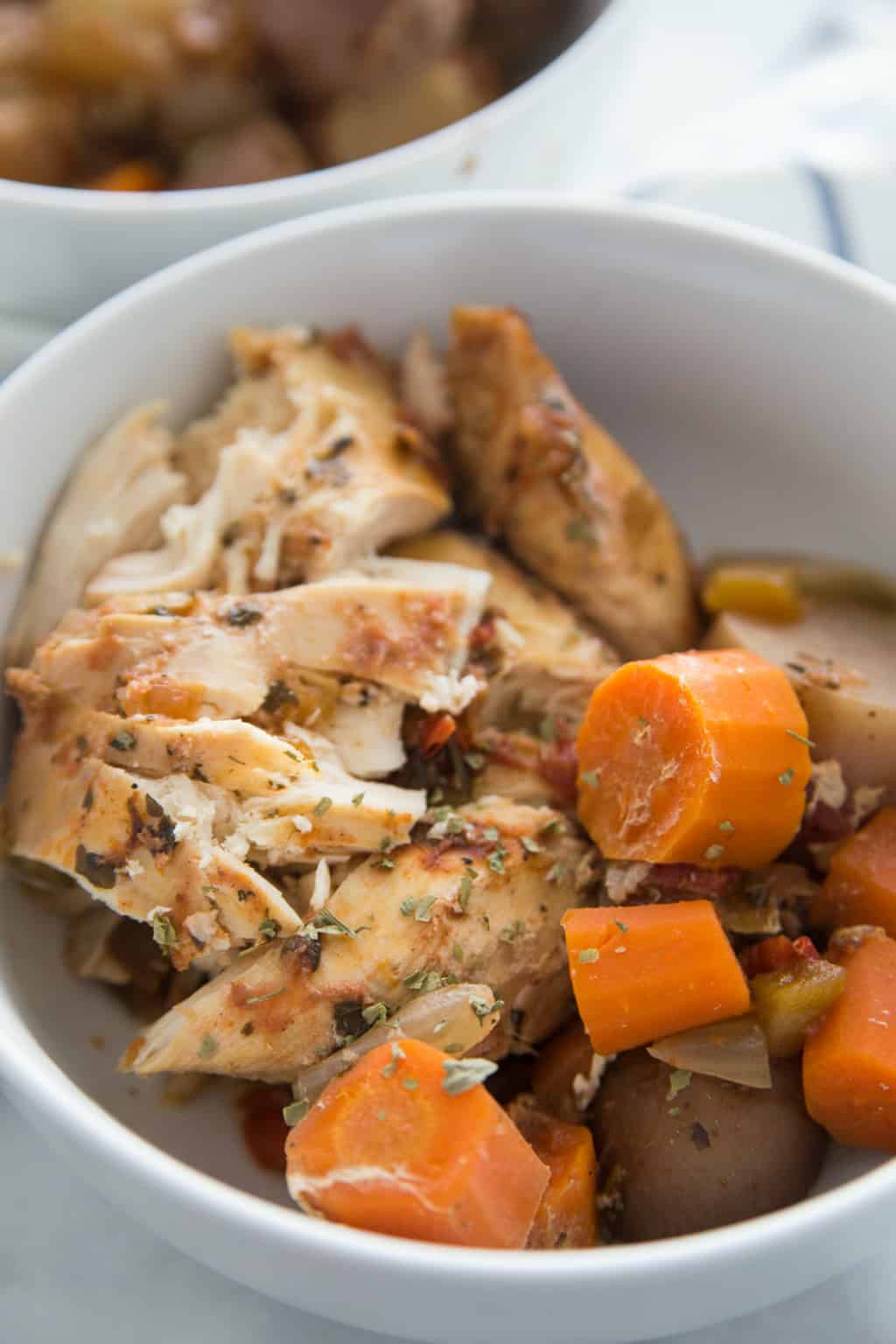 Slow Cooker Chicken Breasts with Carrots and Potatoes