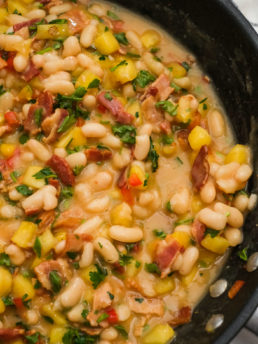 cooking chili with white beans