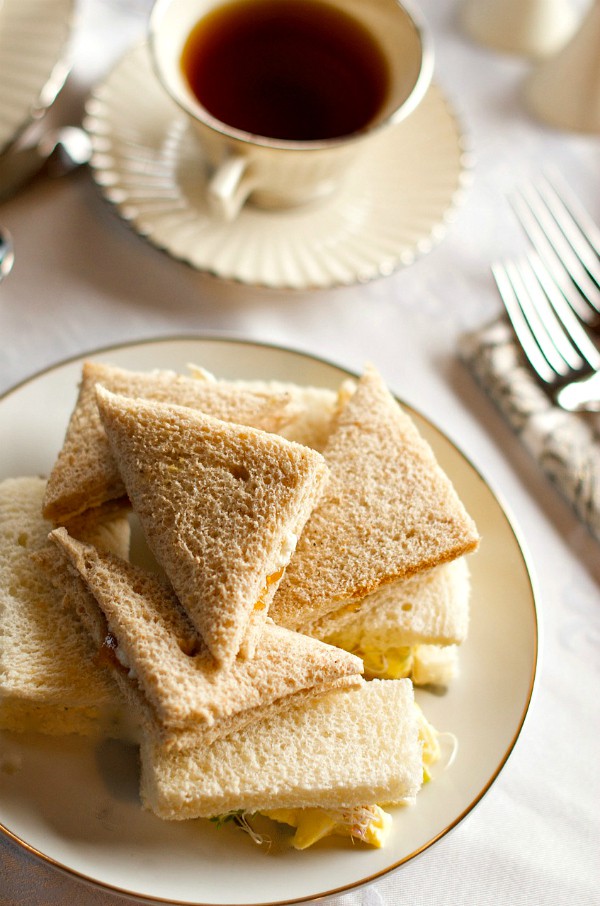 Downton Abbey Lavender Tea Bread - sandwiches