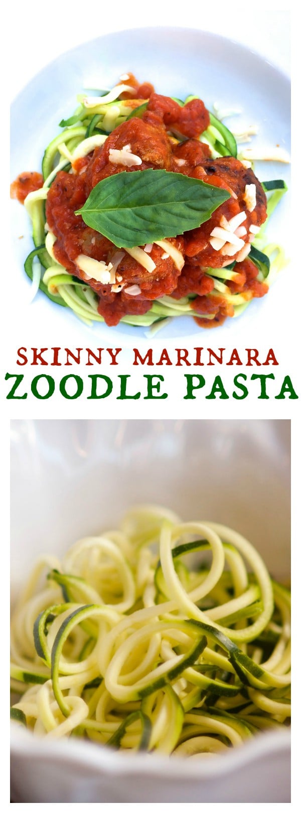 Skinny Marinara Zoodle Pasta