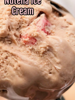 strawberry nutella ice cream