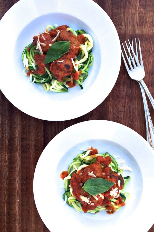 Skinny Marinara Zoodle Pasta