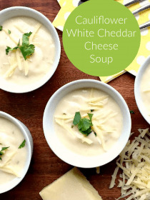 Cauliflower White Cheese Soup