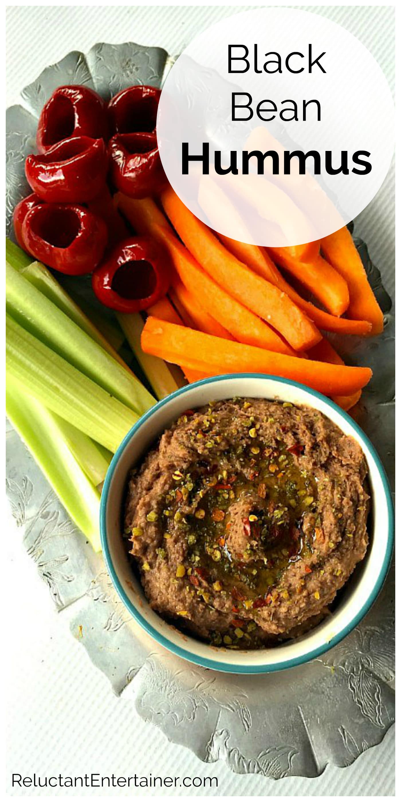 Make At Home Black Bean Hummus Reluctant Entertainer   Black Bean Hummus 