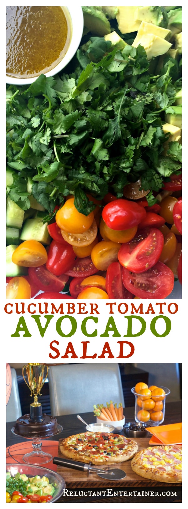 Cucumber Tomato Avocado Salad