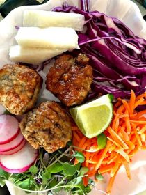 Pork Meatball Salad