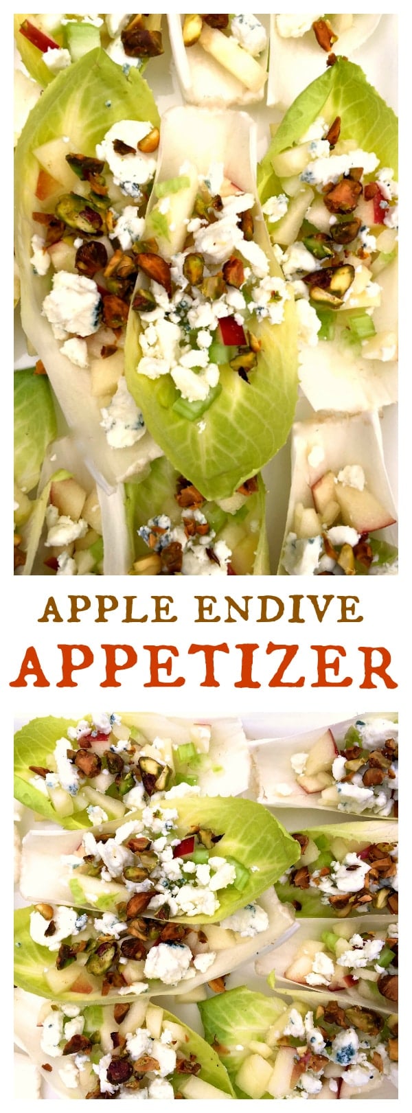 Stuffed Endive Appetizer with Blue Cheese and Apple - It's a Veg World  After All®