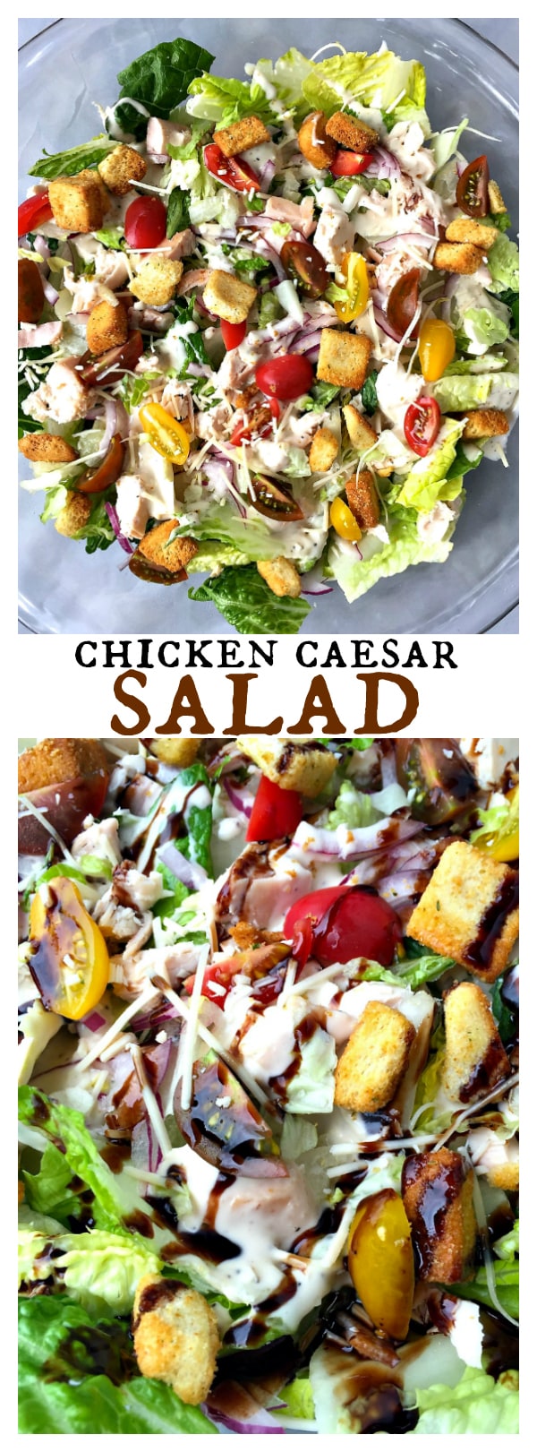 Chicken Caesar Salad with homemade dressing