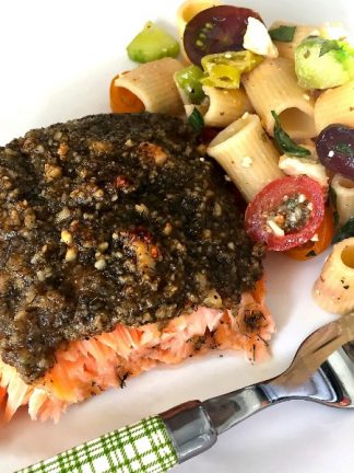 Macadamia Lime Baked Salmon - dinner in 30 minutes!