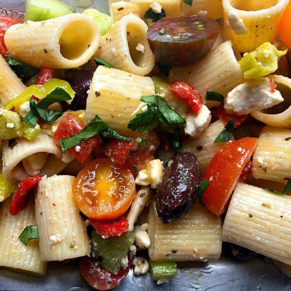 FABULOUS Greek Pasta Salad Recipe - Reluctant Entertainer