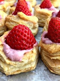 Strawberry Puff Pastry Bites